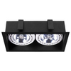 Wpust LAMPA sufitowa MOD 9416 Nowodvorski podtynkowa OPRAWA prostokątna do zabudowy czarna