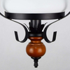 Rustykalna LAMPA wisząca PETRONEL 7076 Rabalux stylizowany zwis OPRAWA  drewno orzech biała rustic