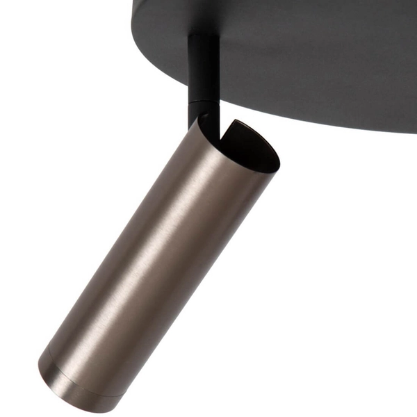 Potrójna lampa sufitowa GRADO 22974/13/15 tuba metalowa szara