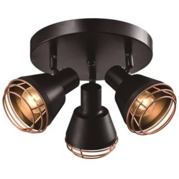 Plafon LAMPA loftowa NERIA 98-83111 Candellux regulowana OPRAWA sufitowe reflektorki plafoniera metalowa czarna miedziana