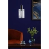 Industrialna zwisająca lampa Nikolas NIK0167-E01 ryflowane szkło chrom