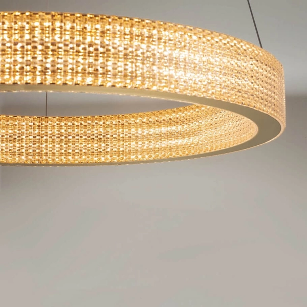 Lampa wisząca nad stół ring YOTAU LE44729 LED 70W 3000K złota