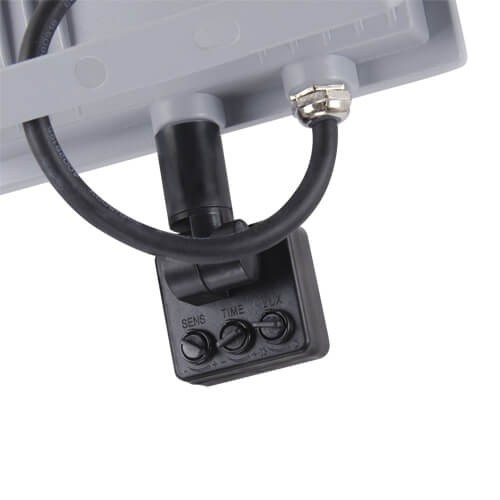 Zewnętrzna LAMPA regulowana KROMA 03606 Ideus metalowa OPRAWA naświetlacz LED 30W 4500K outdoor IP65 szary