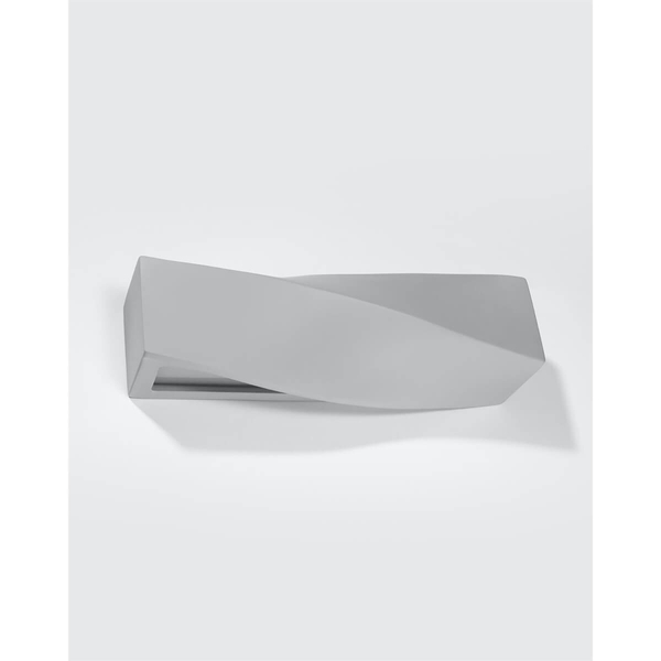 Salonowa lampa ścienna SL.0869 ceramiczny kinkiet szary