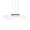 Modernistyczna lampa wisząca MEDUSA przezroczysta czarna AZ6788 LED 30W 3000K