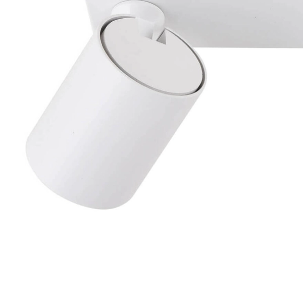 Sufitowa LAMPA reflektorowa SNOW LP-731/3W WH Light Prestige regulowana OPRAWA metalowy plafon tuby natynkowe białe