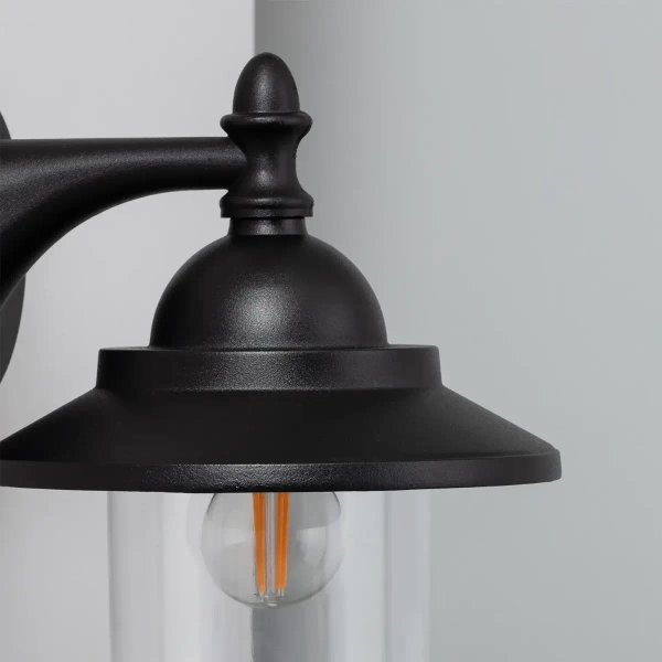 Lampa ścienna Gardena Clasica ABR-KZKGN-C-E27 Abruzzo IP44 latarnia czarny