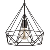 Wisząca lampa druciana VEN W-CORF/D BK industrialna czarna