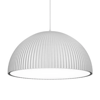 Zwisowa lampa sypialniana Gandra 5025+5055 Shilo półokrąg kopuła biała