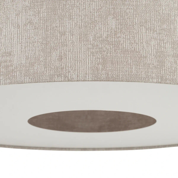 Tkaninowa lampa wisząca CEDRO 11665 z abażurem beżowa