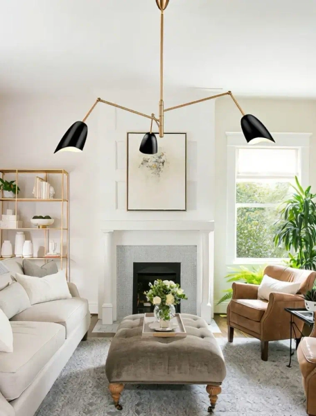 Żyrandol regulowany RAGNO ST-8625P black metalowy czarny