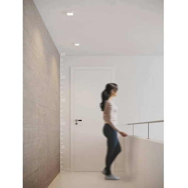 Łazienkowa lampa wpuszczana Slim AZ2833 LED 6W 3000K kwadratowa czarna