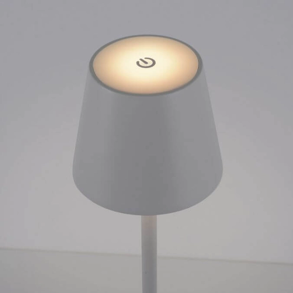 Metalowa lampka stołowa Euria 19250-16 LED 3W 3000K IP54 biała