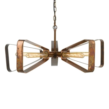 Industrialna lampa wisząca Yavanna YAV0564 strzemię olejowa miedź