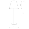 Podłogowa lampa do sypialni Moss 9736 Nowodvorski abażurowa czarna