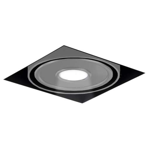 Wpuszczana LAMPA sufitowa KOMORO IL 7367 Shilo kwadratowa OPRAWA podtynkowa LED 10W regulowane OCZKO metalowe białe