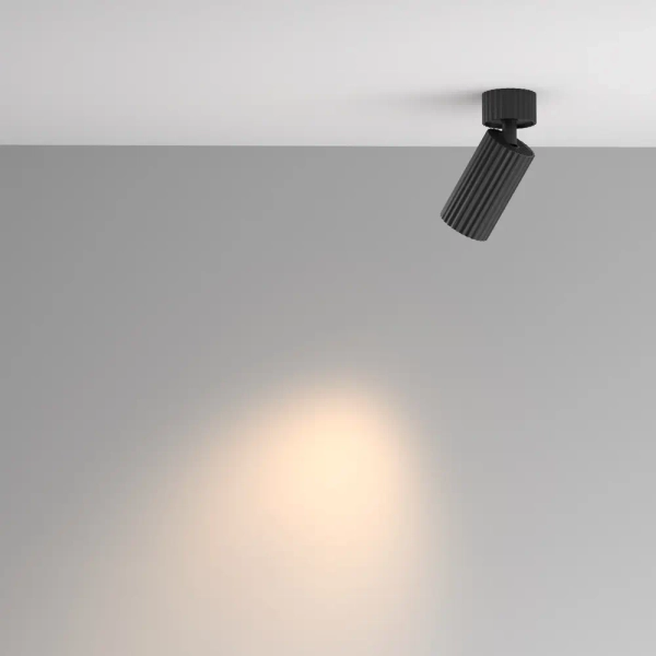 Loftowa tubka lampa sufitowa Calipso C108CL-01-GU10-B czarna