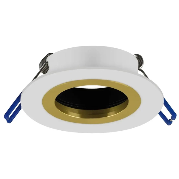Lampa wpuszczana sufitowa Pluto 04236 Ideus metalowa złota biała