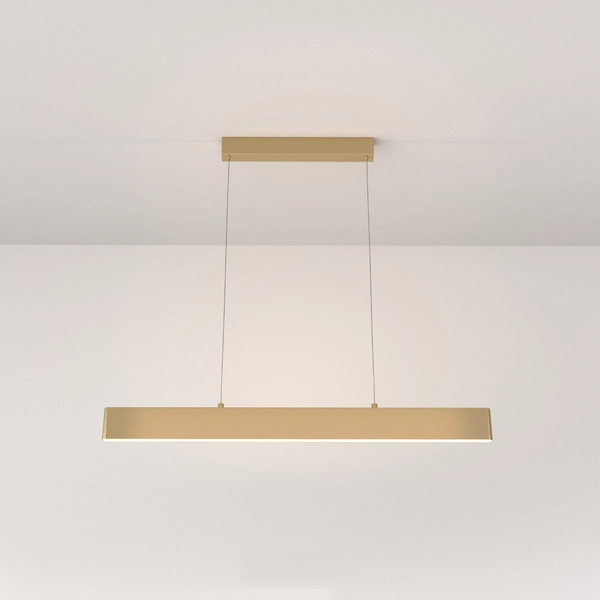 Podłużna lampa wisząca LED 23W 3000K listwa belka złota STEP OUTLET