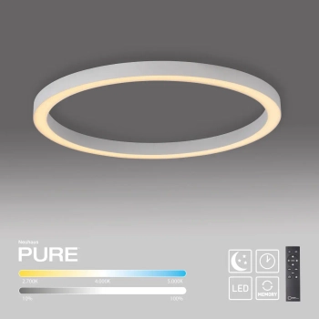 Sufitowa lampa sterowana pilotem PURE LINES biała 6306-16 1xLED 42W 2200-5500K CCT