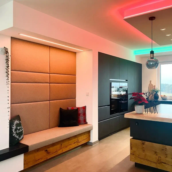 Wisząca lampa szklana Julius 34438/20/65 Lucide okrągła czarna złota