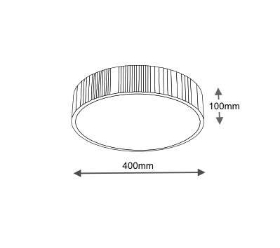 Plafon LAMPA sufitowa BUNGO 1155 Shilo okrągła OPRAWA metalowa czarna