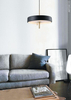 Lampa wisząca okrągła Artdeco ST-MP8872 WHITE Step z włącznikiem biała złota