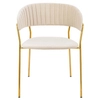 Krzesło glamour Margo KH121100121.4 King Home eleganckie do jadalni beżowe