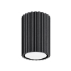 Sufitowa lampa podłużna KARBON SL.1568 tubka ryflowana czarna