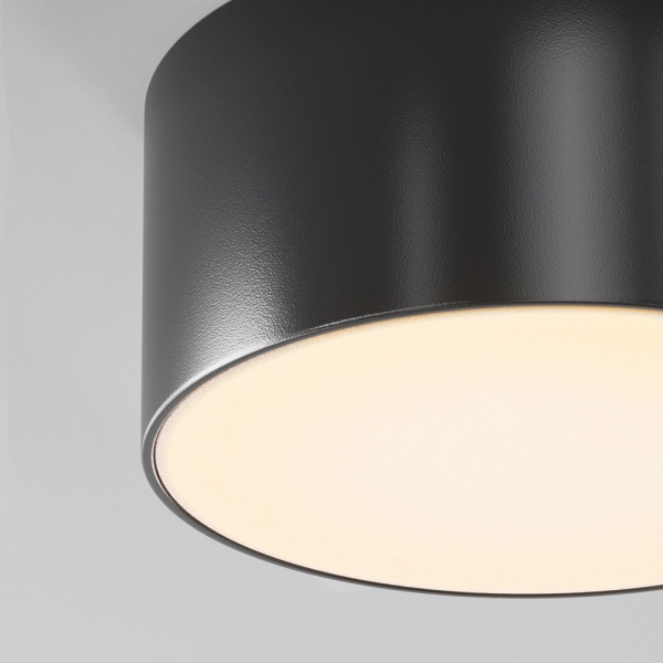 Nasufitowa lampa Zon O430CL-L15B3K Maytoni LED 15W 3000K IP65 tarasowa czarna