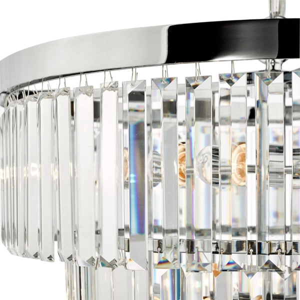 Pałacowa lampa wisząca Angel ANG0808 Dar Lighting kryształ chrom przezroczysta