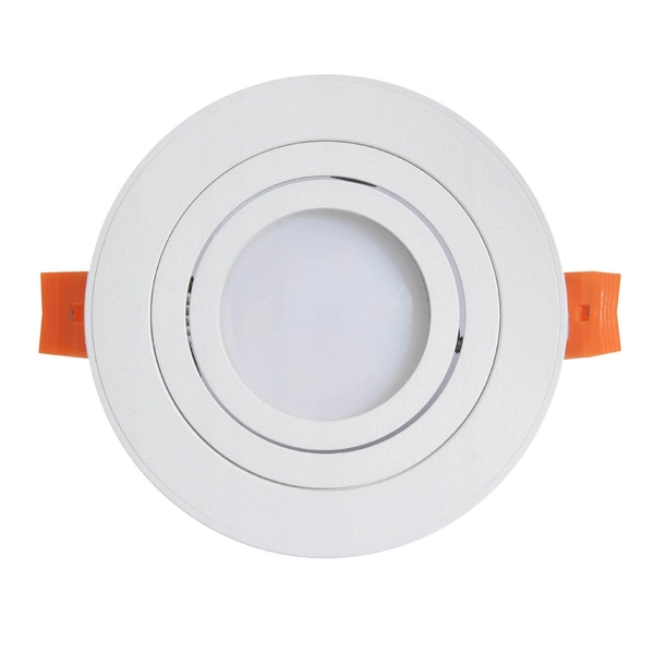 Lampa podtynkowa półtuba 225+64 Domeno LED okrągła regulowana metalowa biała