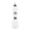 Ceramiczna lampa wisząca CERAMIC 11701 LED 19W 3000K szara biała