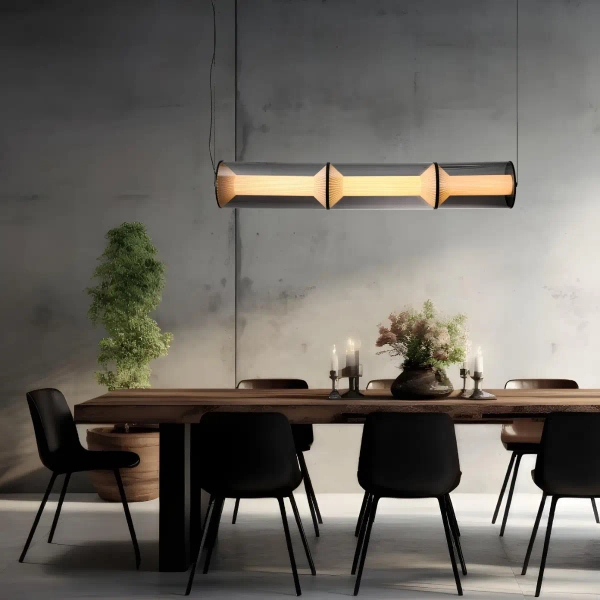 Wisząca lampa nad stół Aeris LP-2137/3L SM LED 40W CCT przydymiona