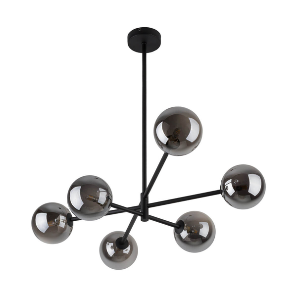Przydymiona lampa sufitowa Sarius 6236 TK Lighting grafitowa czarna