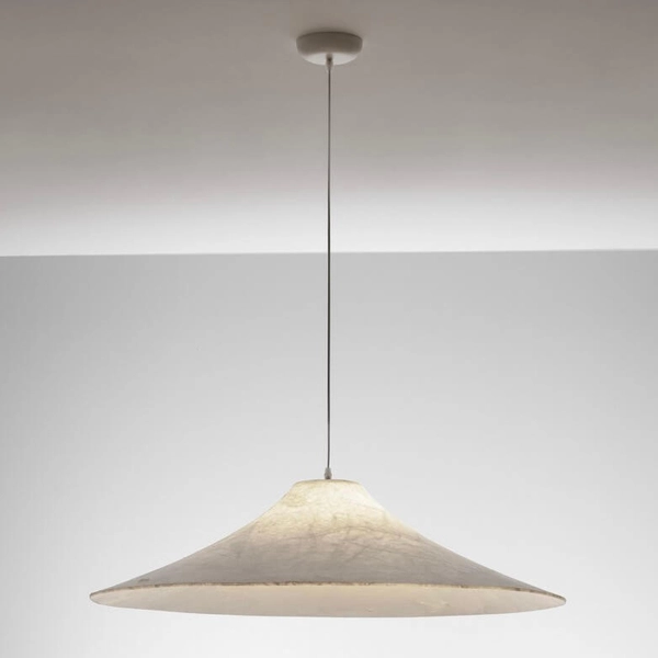 Wisząca lampa do sypialni CHANCAY LE44600 materiałowa biały