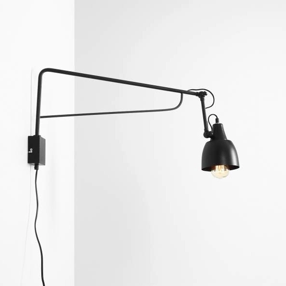 Regulowany kinkiet SOHO 1002C1_D Aldex metalowy wysięgnik czarny