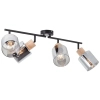 Loftowa lampa sufitowa Weald 99839/93 szklana czarna przydymiona