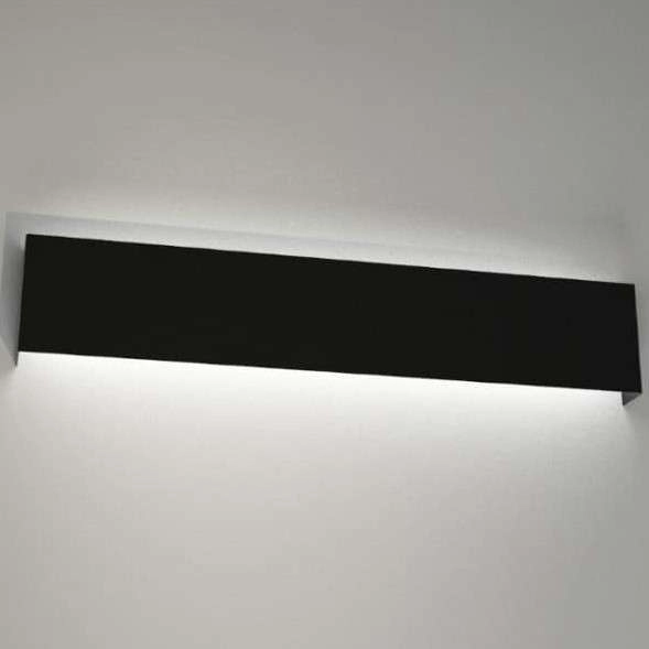 Kinkiet LAMPA ścienna KITAMI 4413 Shilo metalowa OPRAWA przyścienna prostokątna czarna