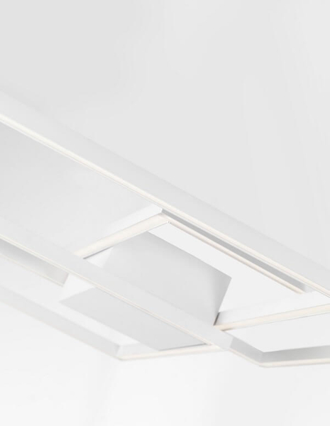 Przysufitowa lampa salonowa Paso squares LED 42W 3000K biała