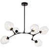 Lampa wisząca Modern orchid ST-1232-6 BLACK AMBER Step balls bursztynowa czarna