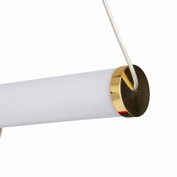 Lampa wisząca nowoczesna O-LINE ST-1688S złoty połysk metalowa LED 12W 3000K do jadalni