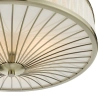 Antyczna lampa sufitowa Oslo OSL5075 okrągła kość słoniowa mosiądz