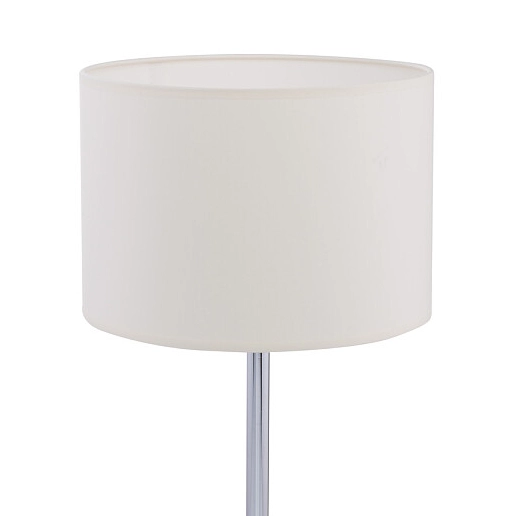Stołowa lampa gabinetowa Hotel 8982 stojąca okrągła chrom ecru