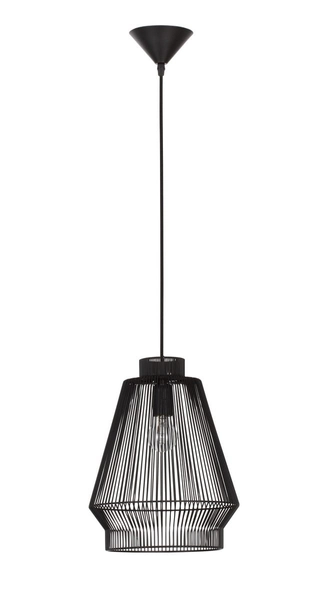 Druciana lampa wisząca GUAYMAS LE42928 Luces Exclusivas loftowa czarna