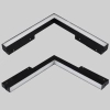 Szynowa oprawa Magneto Abigali LWQ-M09 LED 24W l-kształtna czarna 