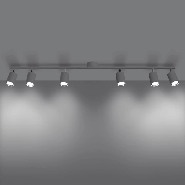 Sufitowa lampa do jadalni Lemmi SL.1228 regulowana tuby biała