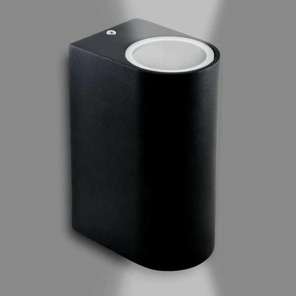 Ogrodowa LAMPA elewacyjna BOSTON 303356 Polux zewnętrzna OPRAWA metalowy KINKIET ścienny na taras IP44 outdoor czarny