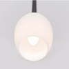 Skandynawska lampa wisząca Izza szklana biały połysk