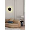 Kinkiet ścienny okrągły Shadow Sun MSE010100393 Moosee LED 0,7-3W 3000K czarny